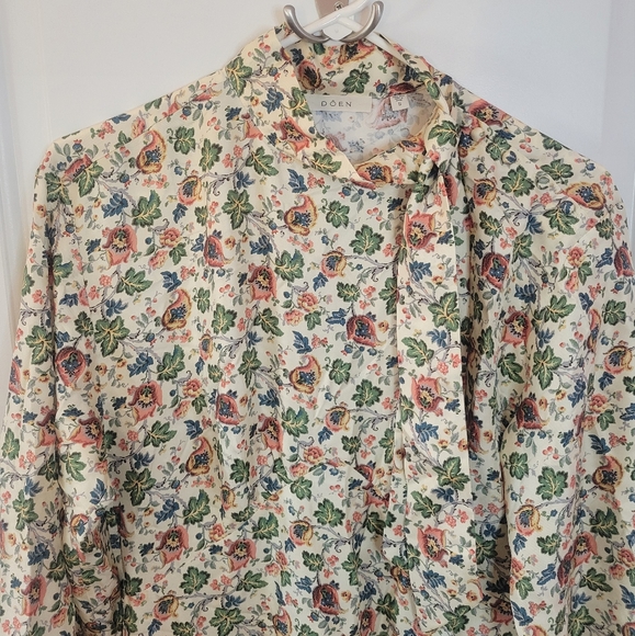 Doen Alda Dress Ivory Mulberry Vine Flora Size Small - Picture 5 of 11